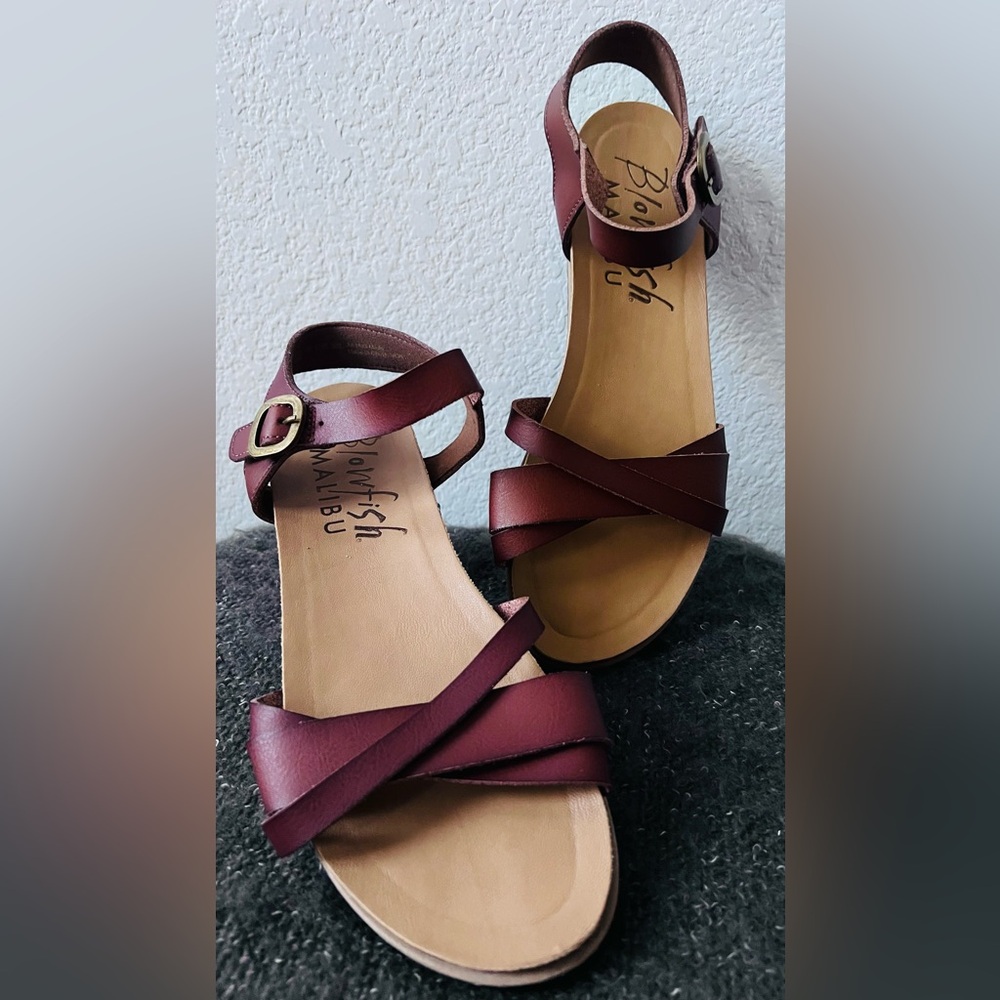 Blowfish Malibu Women's Burgundy Sandals
